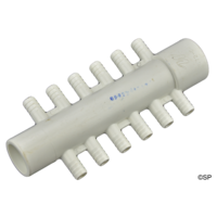 Waterway 3/8" barb manifold 1" x 12 port