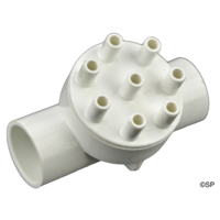 Waterway 8 port 3/8" barb manifold - 1" sockets