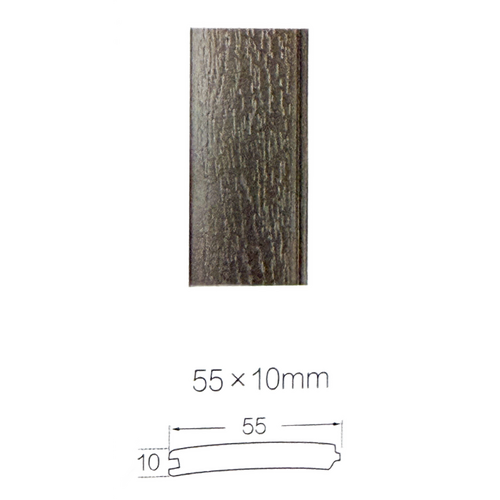 Spa Cabinet Panel / Skirt - Curved - 55mm wide x 10mm thick x 100mm long - Grey