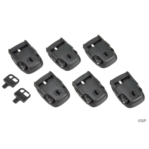 Spa Cover Lock set - 6 Pack - Black