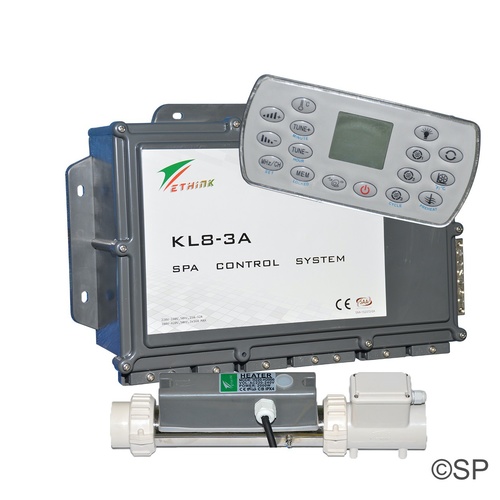 Ethink KL8-3A Spa control system. 16 button Touchpad, 2.0kw heater