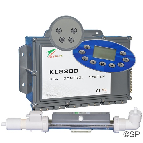 Ethink KL8890 Spa control system. 9 way Touchpad, Subpanel B, 3.0kw heater for low flow Circulation System