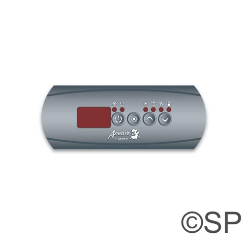 Aeware in.k200 1OP Topside Panel Touchpad Overlay Decal - 4 Button - No Blower/Pump 2