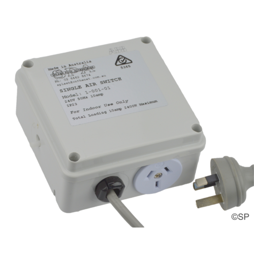 Spa Airswitch - 10A single with premium air sensor