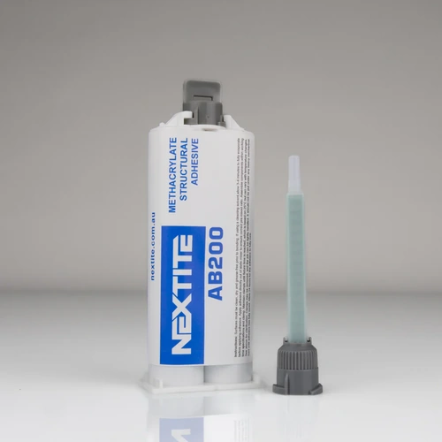 AB200 MMA Plastic Acrylic Weld Adhesive with extra Static Mixer tip & Manual Plunger KIT