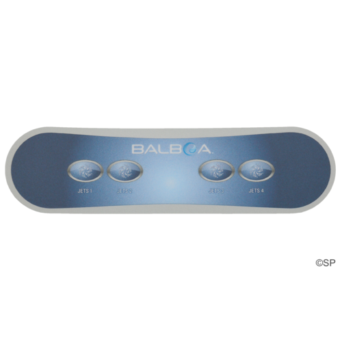 Balboa AX40 4 Button Auxillary Topside Touchpad Panel Overlay Decal - Jets 1, Jets 2, Jets 3, Jets 4