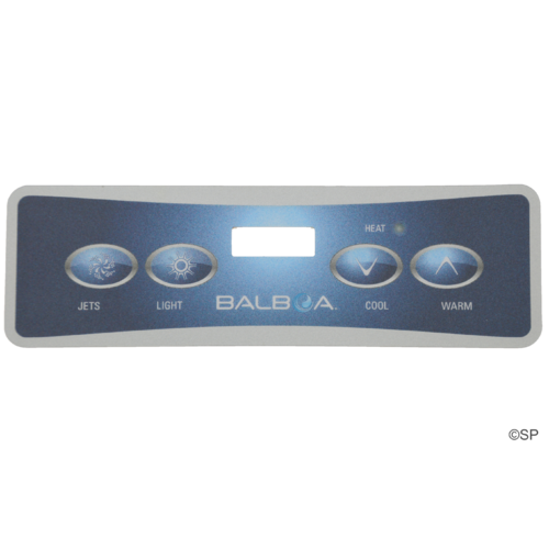 Balboa VL401 touchpad overlay decal - no blower 4 button