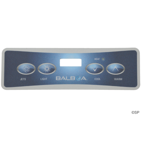 Balboa VL401 touchpad overlay decal - no blower 4 button