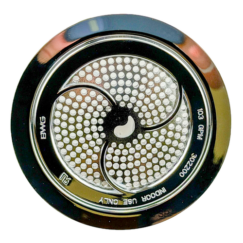 Balboa Slimline Suction threaded wall fitting & Stamped Ring - Chrome