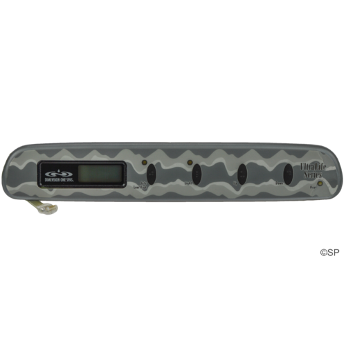 Balboa Dimension One Spas Single Pump, 4 Button Topside Touchpad Panel & Overlay Decal