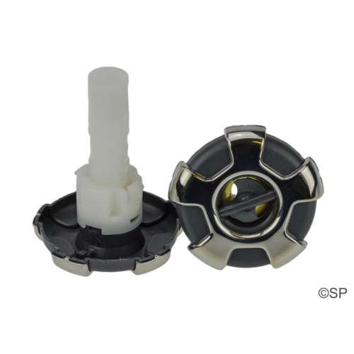 CMP 200 Series 2.25" Typhoon rotational jet internal - Crown series - stainless steel / graphite grey / silver