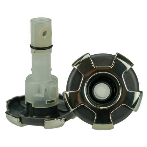 CMP 200 Series 2.25" Typhoon jet internal - 100% Shut Off Crown series stainless steel / graphite grey - directional