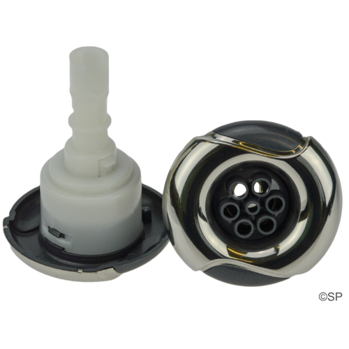 CMP 300 Series 3" typhoon jet internal - massage - Wave Face stainless steel / graphite grey