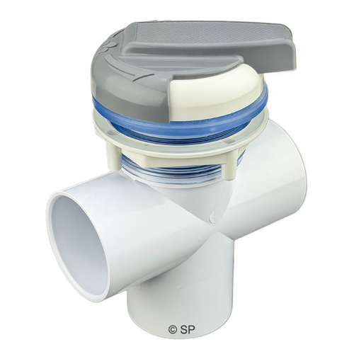 CMP 2" Diverter Valve - Arc Series - White / Grey