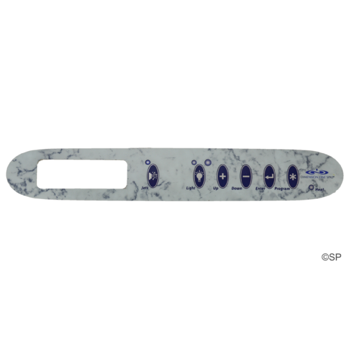 Dimension One Spas Gecko K-24 1 pump 6 button Touchpad Panel Overlay Decal