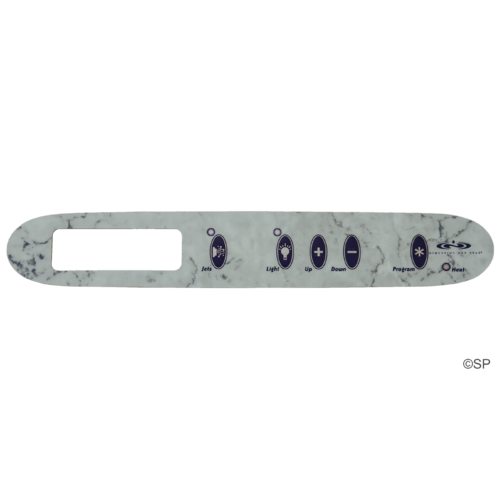 Dimension One Spas Gecko K-25 1 pump 5 button Touchpad Panel Overlay Decal