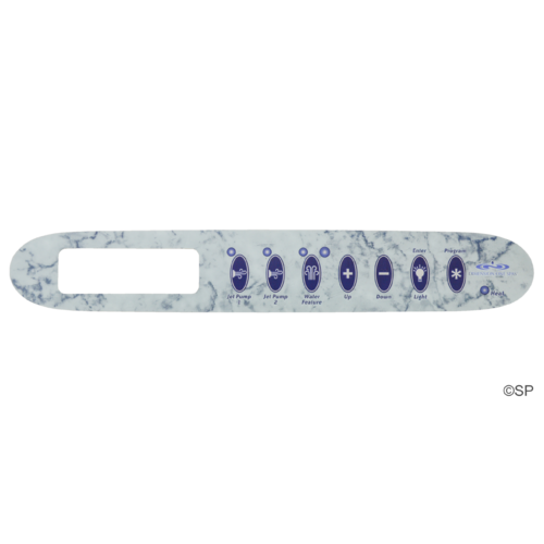 Dimension One Spas Gecko K-24 2 pump & w/f 7 button Touchpad Panel Overlay Decal