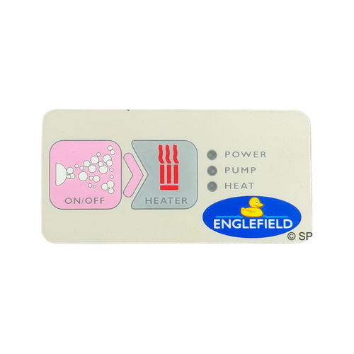 Davey XS series spa bath touchpad Decal only