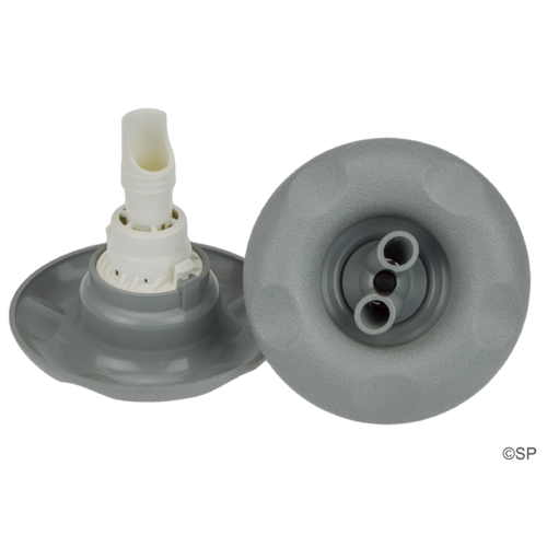 Edgetec Excess 100mm Spa Pool Jet Barrel - Twin Spin - Grey