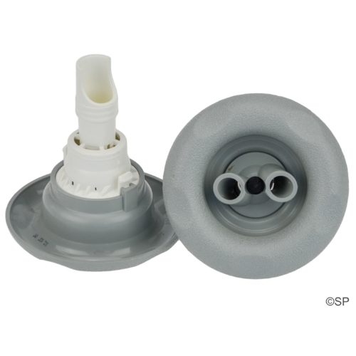 Edgetec Excess 84mm Spa Pool Jet Barrel - Twin Spin - Grey