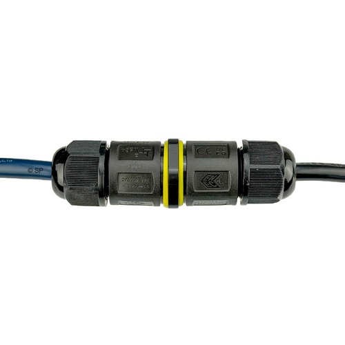 Weatherproof IP68 inline cable connector - 16A rated 3 core Circ Pump - Blower - Ozone