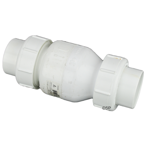 Flow Control ADJUSTABLE Water Bypass Spring Check Valve 2" socket union  1-14 LB adjustable spring