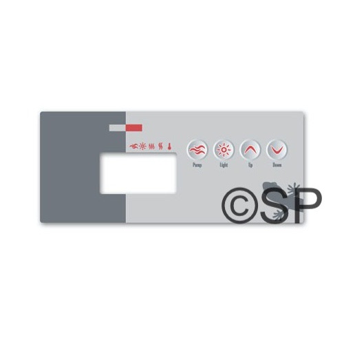Gecko / Spa Builders TSC-19 / K-19 4 button Overlay Sticker - NO BLOWER