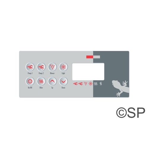 Gecko / Spa Builders k-8 / TSC-8 8 button Overlay Sticker