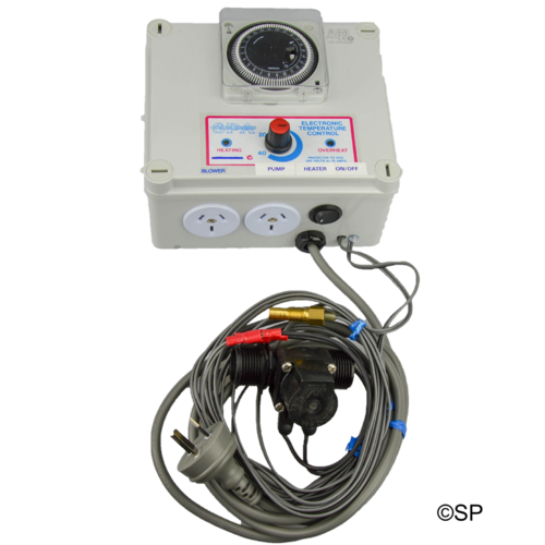 Spa Gas Controller w/double airwitch & timeclock with solenoid Flow Control Valve
