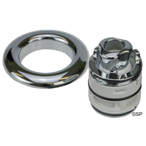 GG Industries Trans Adjustable Tri-grip Spa Bath Jet Directional - Chrome - with escutcheon