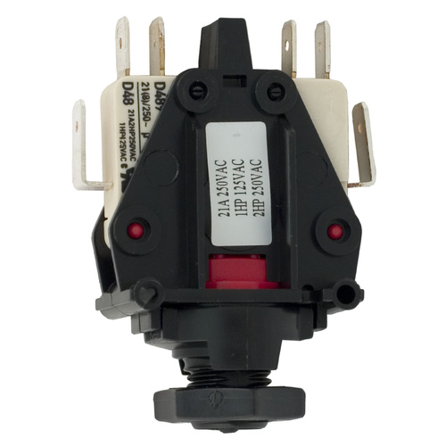 Herga 2 Speed Pump Airswitch - DPDT Airswitch - Threaded Spout - Red Cam
