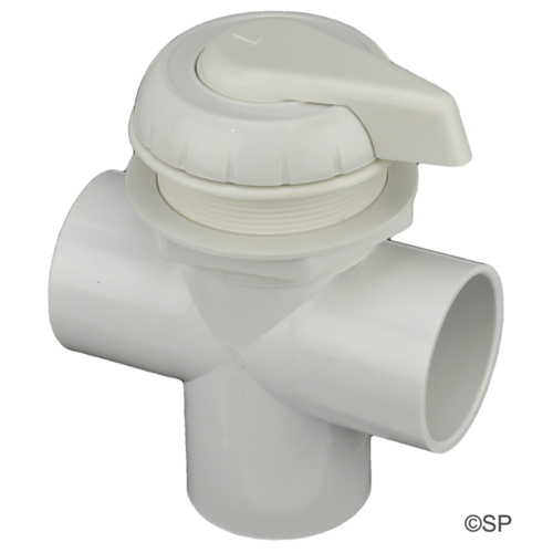 Hydroair Hydrowflow 2" / 50mm 3 Port Diverter Valve - White
