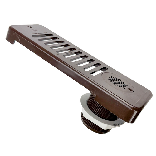 Hydroair Strip Skimmer Assembly - Extended - Brown (Must not be used without at least 2 compliant safety suctions)