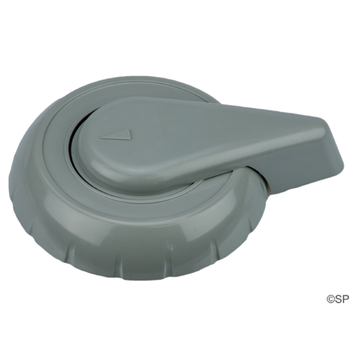 Hydroair 2" Diverter Valve Handle & Cap Kit - Notched Style - Grey