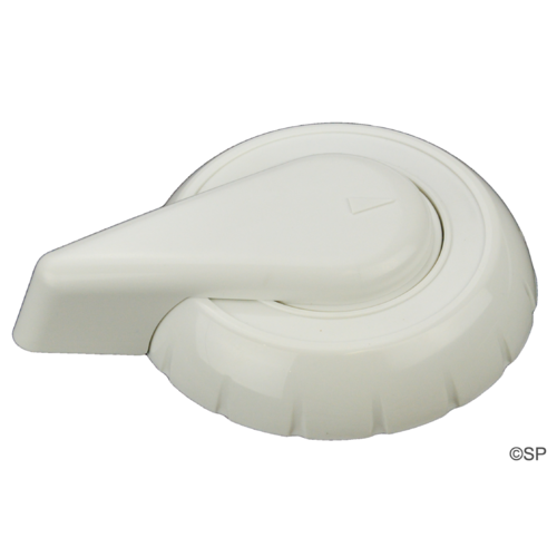 Hydroair 2" Diverter Valve Handle & Cap Kit - Notched Style - White