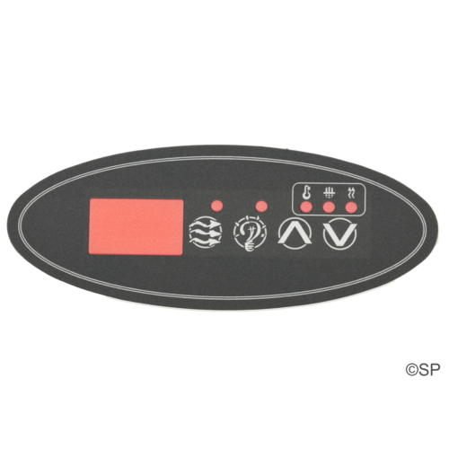 Hydroquip ECO-1 4 Button Overlay Decal