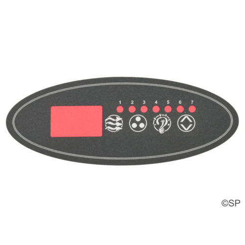 Hydroquip ECO-2 4 Button Overlay Decal