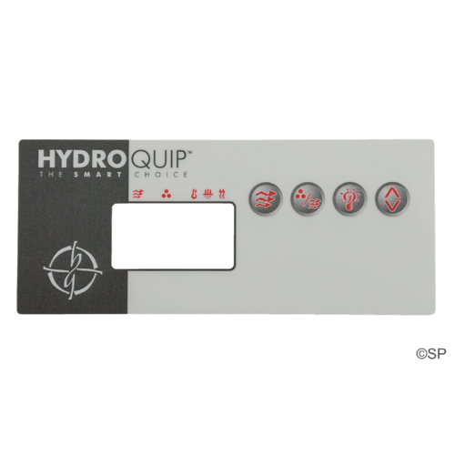 Hydroquip ECO-8 4 Button Rectangler Topside Panel Touchpad Overlay Decal