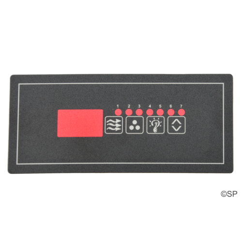 Hydroquip ECO-6 4 Button small Rectangle Topside Panel Touchpad Overlay Decal Only