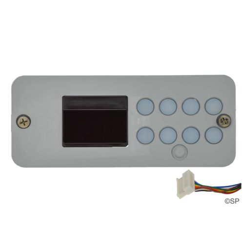 Hydroquip Pentair Gecko K-35 or Eco-3 Panel - 6 button with NO outer lip - to suit shaped placard only