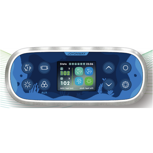 spatex Joyonway PB562 Plus Capacitive Touch 2.4" colour LCD spa touchpad - built in WiFi transceiver