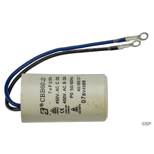 LX Whirlpool JA35 / JA50 pump Capacitor - 7uF - 70mm long