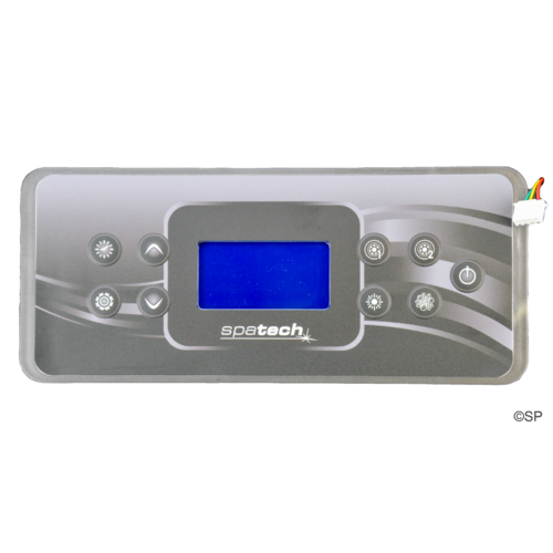 Spa-Tech MP30 Touchpad - 9 button - 2 pump - Rectangular - Suits Black CIII box AND Grey CII box