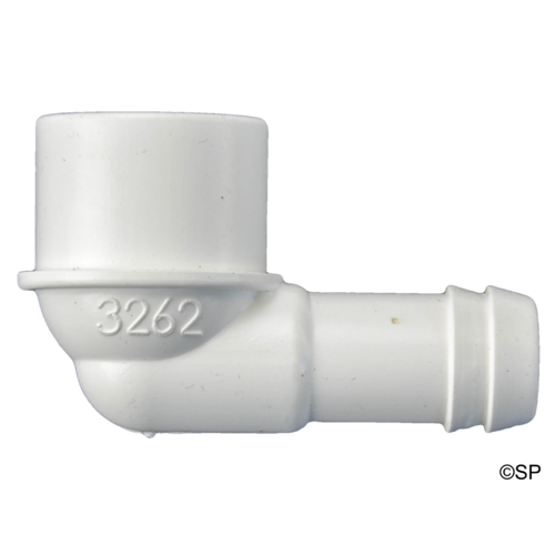 3/4" B x 25mm / 1" Spg - 90 Ell Barb Adaptor