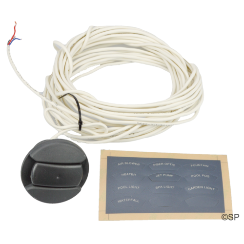 Gemini Button - Grey - Twin electronic control panel with 30m cable - use with AquaSwitch