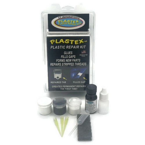 Plastex Mini Master Two Part Plastic Repair Kit - 5g White, Black, Clear - Road freight only