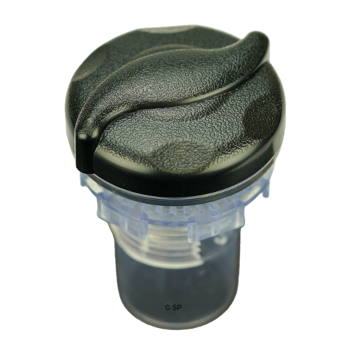 Rising Dragon Scalloped 'S' Handle Air Control - Graphite Grey/Clear