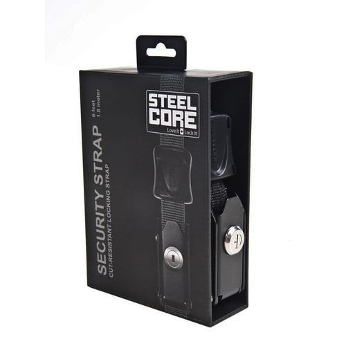 Steelcore 2m / 6FT Tie Down Strap - Key Lockable For Security