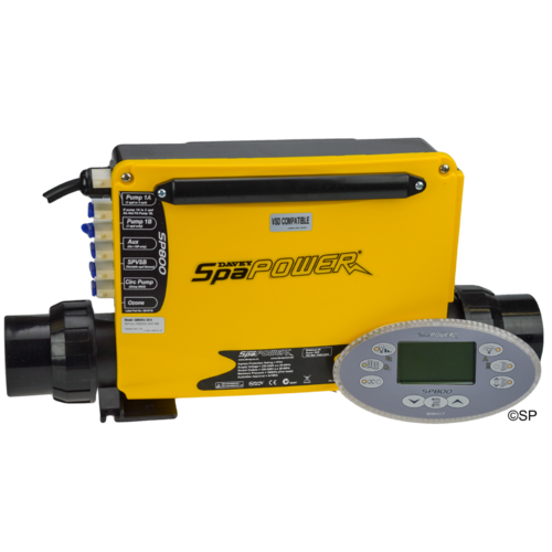 Spaquip Spa Power 800 Controller & OVAL Touchpad - 2.0kw Low Flow Circ System replacement kit