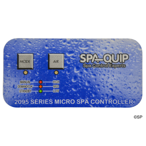 Spaquip 2 way touchpad overlay decal